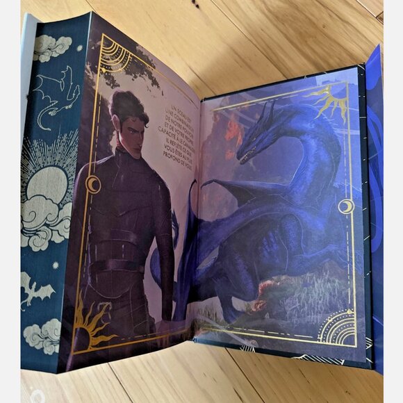 Fourth Wing French Edition Rebecca Yarros Hardcover Special Sprayed Hardcover - Picture 3 of 5